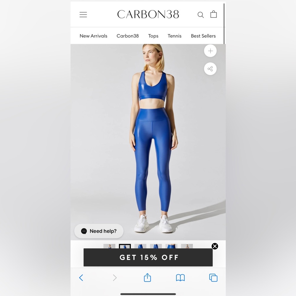 Carbon38 Takara shine leggings size M